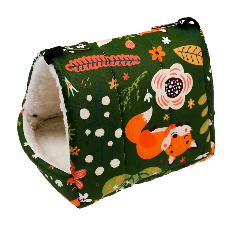Parrot hammock Hamster Thickening nest Small pet Xuanfeng Bird Peony bird Bird's Nest winter Warm sleeping bag Squirrel