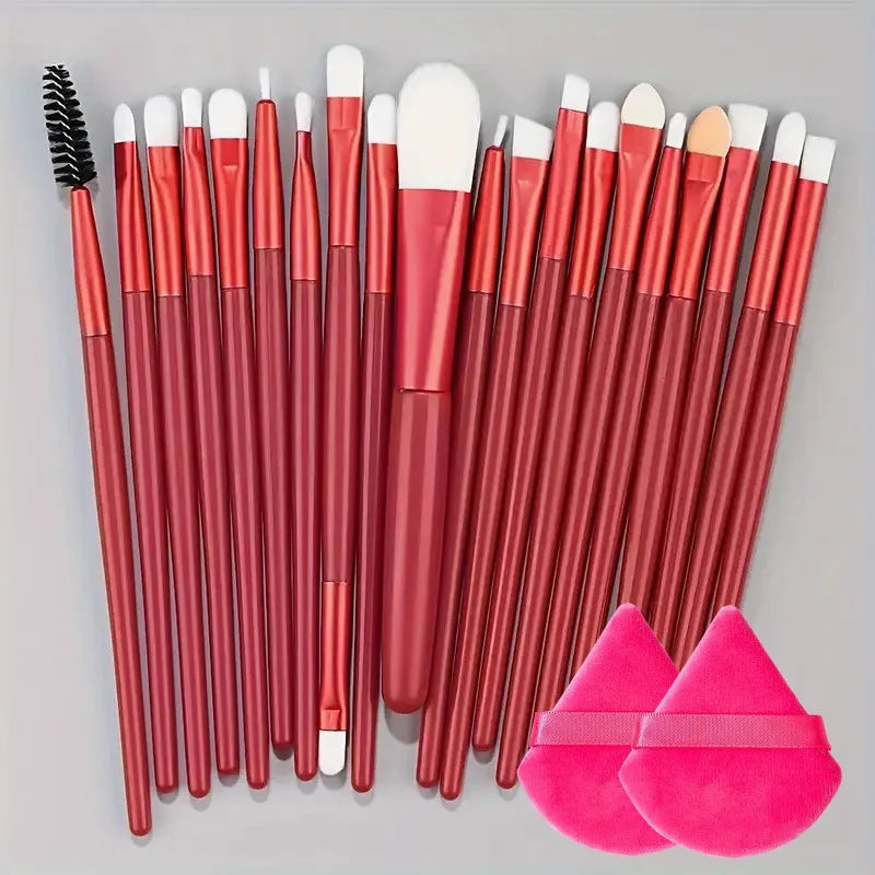 20Pcs Makeup Brush Set Eyeliner Brush Blending Brush Makeup Brushes for Cheeks Eye Cosmetic Foundation Brush Make Up Brushes Set Beauty World Shop