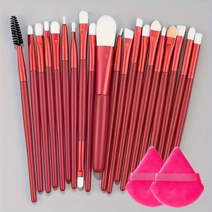 20Pcs Makeup Brush Set Eyeliner Brush Blending Brush Makeup Brushes for Cheeks Eye Cosmetic Foundation Brush Make Up Brushes Set Beauty World Shop