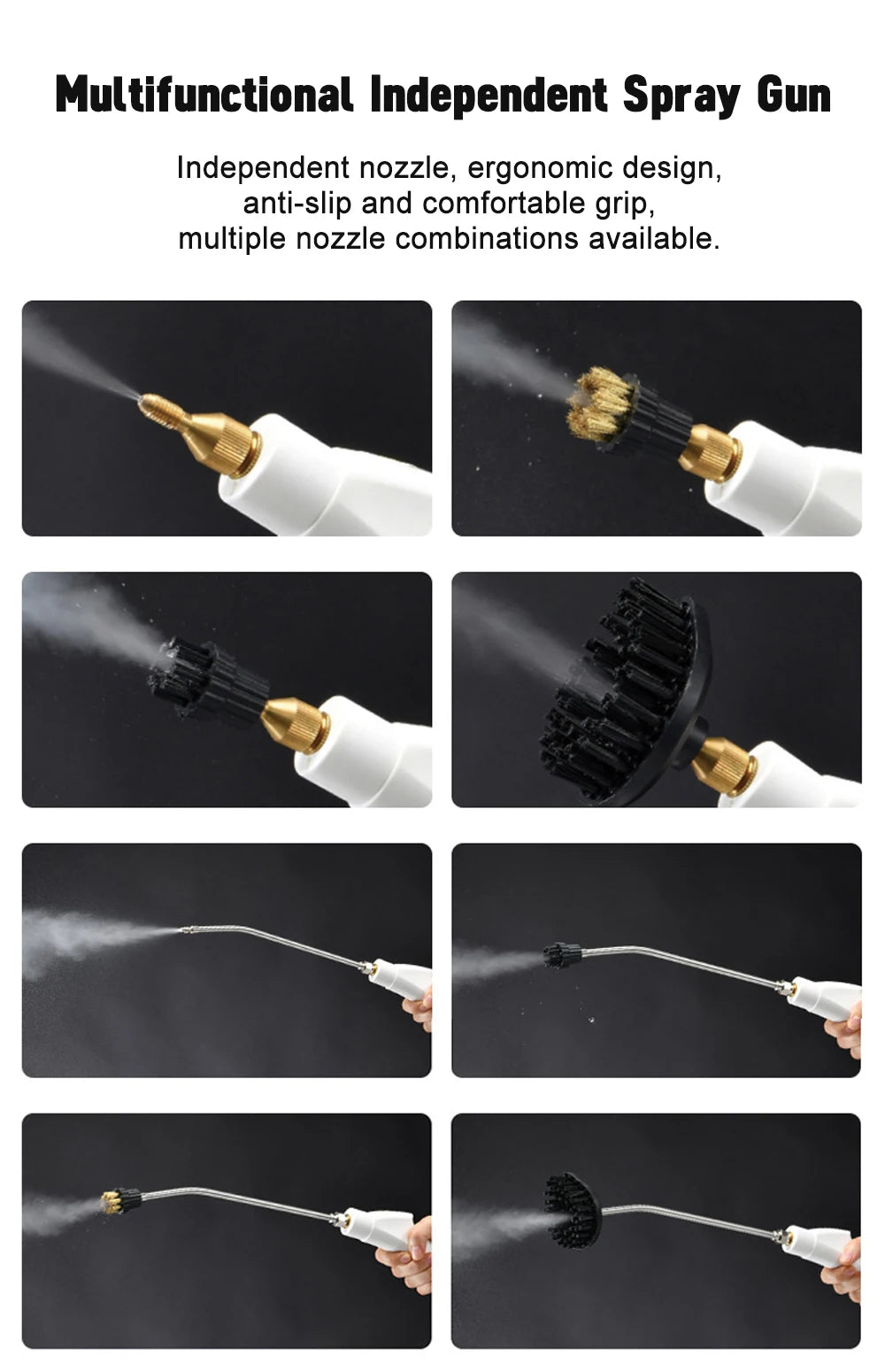 2500W High Pressure High Temperature Household Intelligent Steam Cleaner Air Conditioner Kitchen Car Steam Cleaner 220V/110V Beauty World Shop