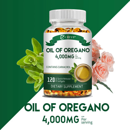 Oil of Oregano - for Digestion, Heart Health, Detoxification and Immune Support - 120 Capsules Beauty World Shop