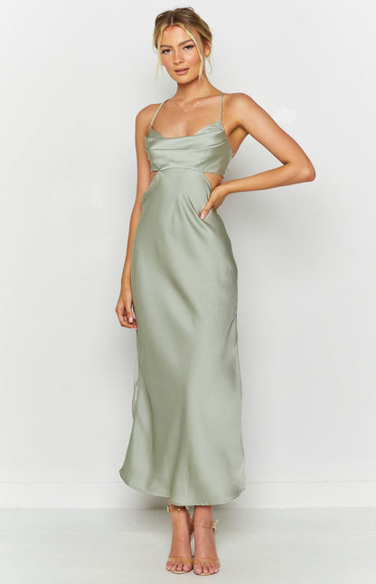 Taleah Cut Out Maxi Dress Sage BB Exclusive