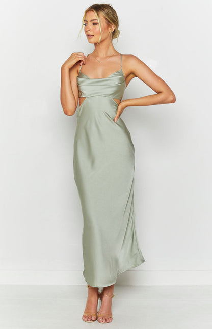 Taleah Cut Out Maxi Dress Sage BB Exclusive