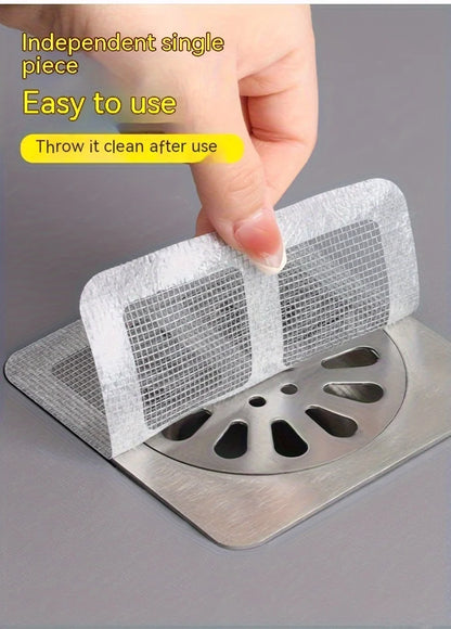 Floor Drain Sticker, Insect-proof Self-adhesive Bathroom Hair Filter Net, Sewer Filter, Kitchen Anti-blocking Mesh Net Beauty World Shop