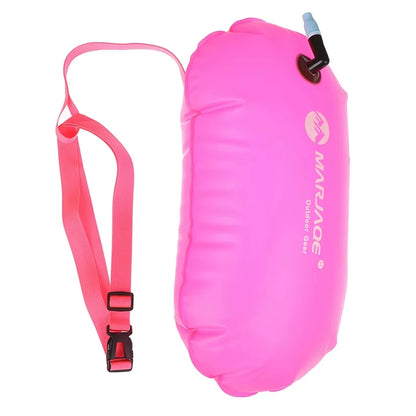 Swimming pool Buoy Tow Floats Inflatable Life Saving Swim Buoy PVC Inflated Air Drying Bag Drift Bag  pool accessory Open Water Beauty World Shop