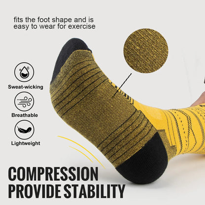 WRELS 1/3Pairs Merino Wool Running Socks Compression Support Thick Cushion Wool Socks For Running Hiking Moisture Wicking Socks Beauty World Shop
