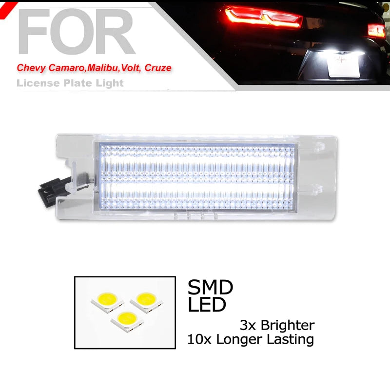 2Pcs Canbus LED License Plate Light White For Alfa Romeo 147 156 159 166 Brera Giulietta Type 940 MiTo Romeo GT Spider 939 Beauty World Shop