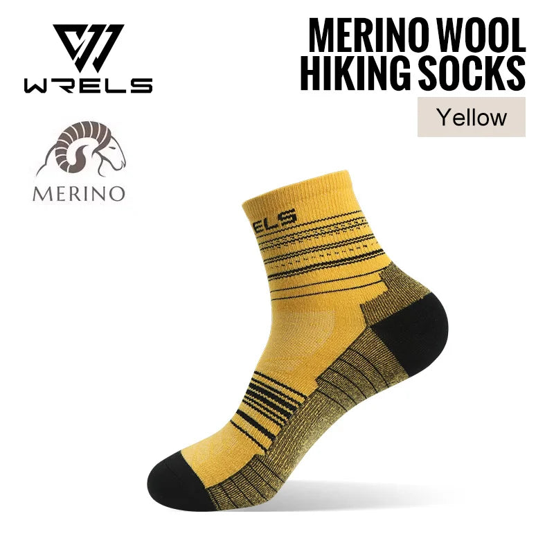 WRELS 1/3Pairs Merino Wool Running Socks Compression Support Thick Cushion Wool Socks For Running Hiking Moisture Wicking Socks Beauty World Shop
