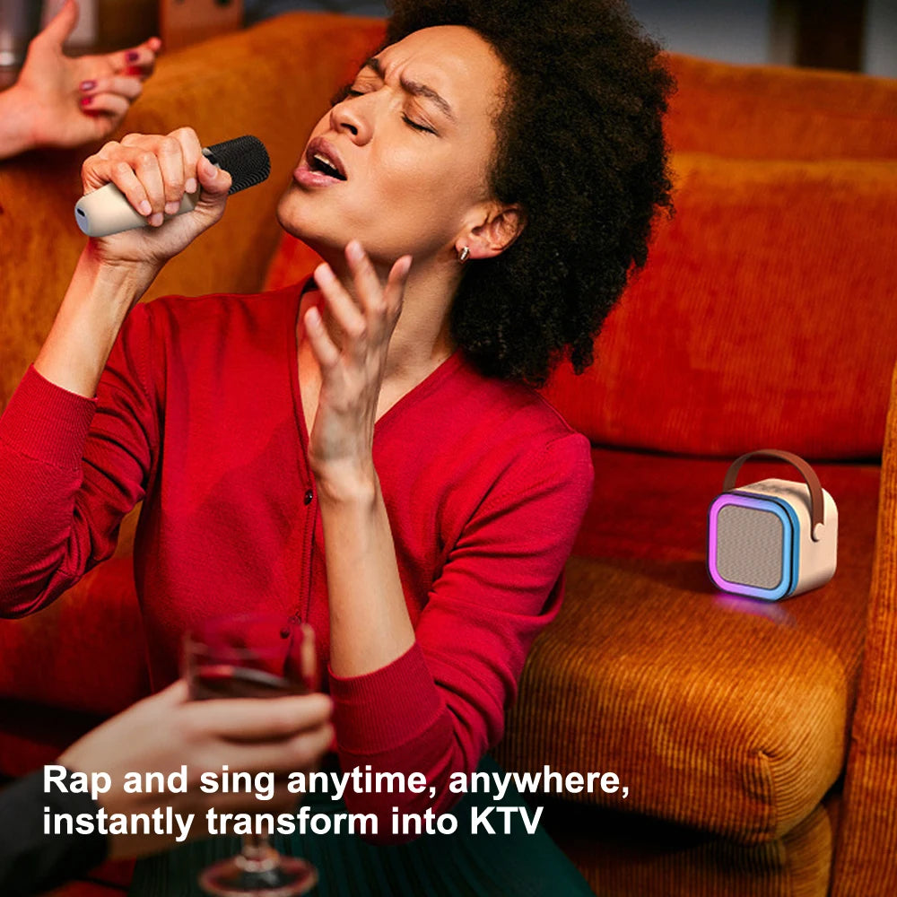 Professional Singing Bluetooth $peaker ColumnSpeaker High-end Ktv Karaoke Microphone Bluetooth Audio Wireless Mic Beauty World Shop