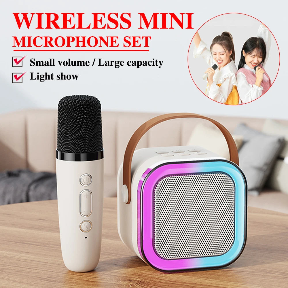 Professional Singing Bluetooth $peaker ColumnSpeaker High-end Ktv Karaoke Microphone Bluetooth Audio Wireless Mic Beauty World Shop
