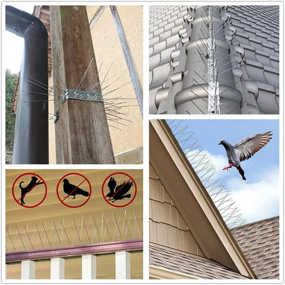 Bird Spikes Repellent Supplies Against Pigeons Crows Repeller Outdoor Defense Scare Birds Garden Scarecaper Outside Anti Gadgets Beauty World Shop