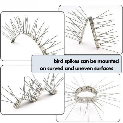 Bird Spikes Repellent Supplies Against Pigeons Crows Repeller Outdoor Defense Scare Birds Garden Scarecaper Outside Anti Gadgets Beauty World Shop