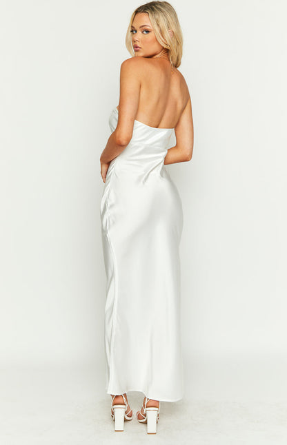 Abbie White Maxi Formal Dress BB Exclusive