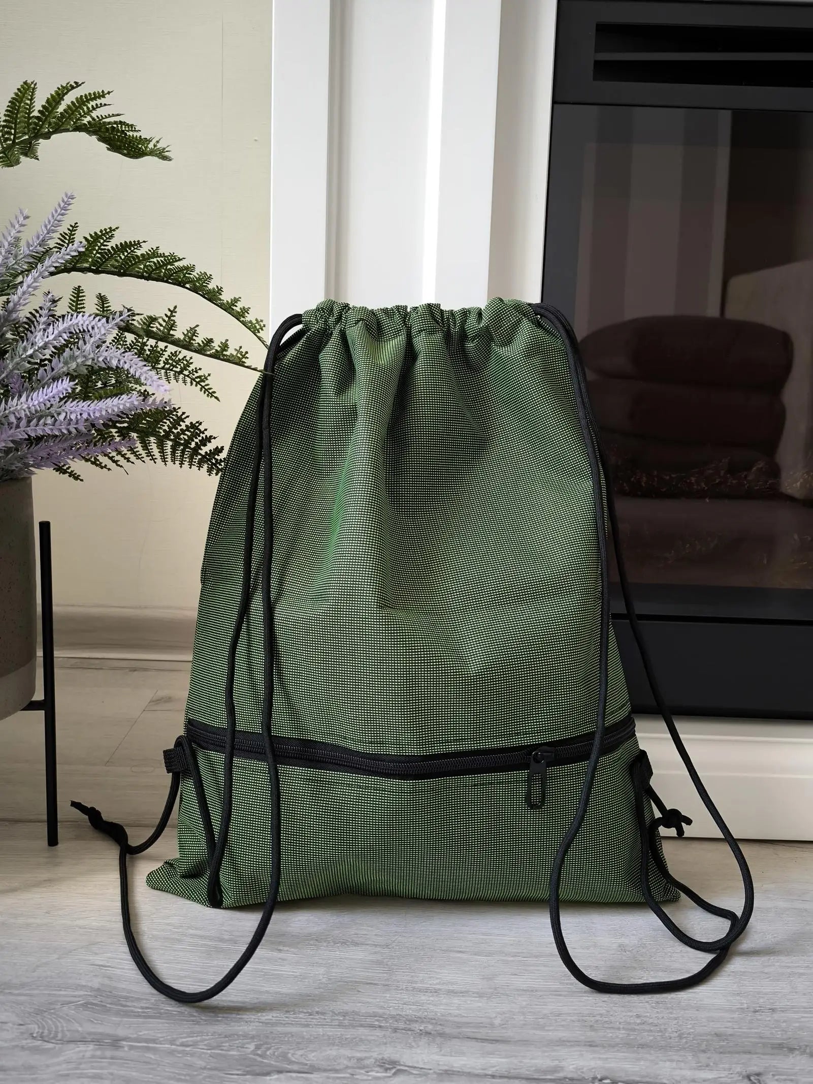 Foldable Drawstring Backpack, Lightweight, Simple and Fashionable Sports Backpack, Unisex Beauty World Shop