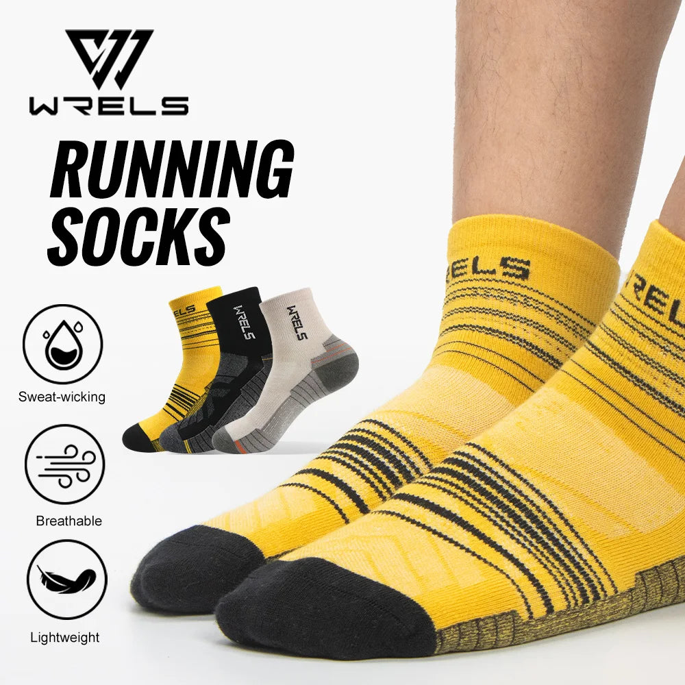 WRELS 1/3Pairs Merino Wool Running Socks Compression Support Thick Cushion Wool Socks For Running Hiking Moisture Wicking Socks Beauty World Shop