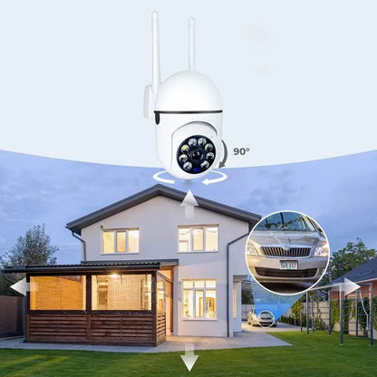 8MP Wifi IP Wireless Security Surveillance PTZ Camera 4X Zoom Cameras Tracking Two-way Audio HD Night Color Cam Beauty World Shop
