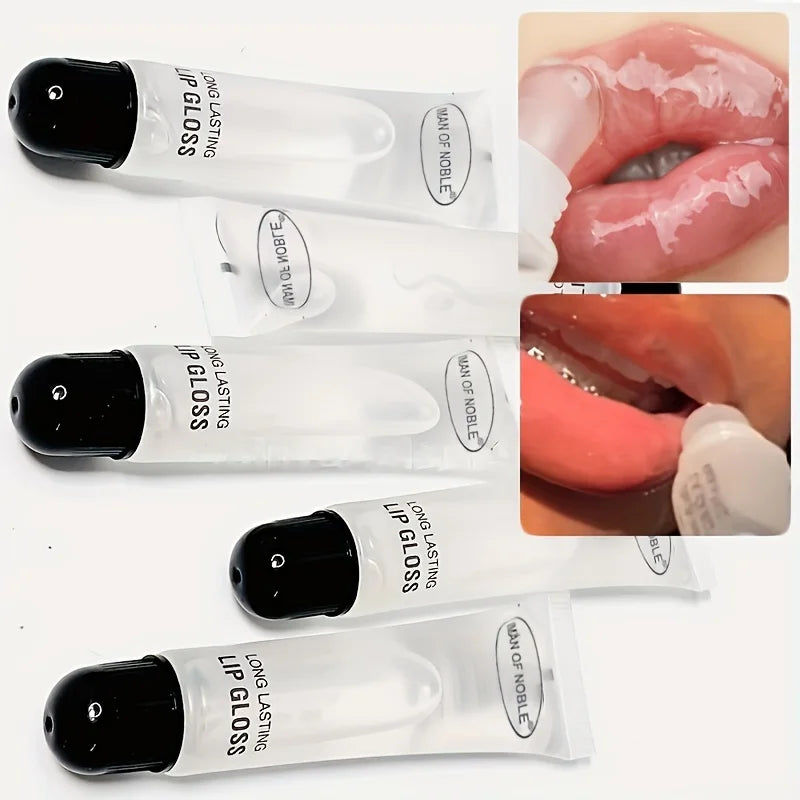 5-Pcs Glossy Finish Lip Gloss, Moisturizing Cream for All skin Types,Non-Sticky Hydrating Lip Oil, Long-Lasting for Dry Lips Beauty Trend Shop