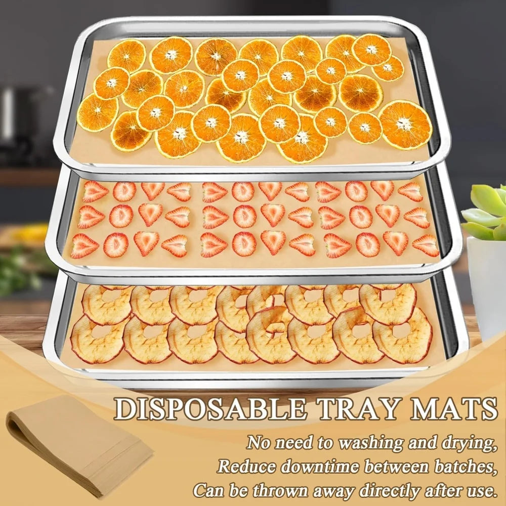 100Pcs Parchment Paper Baking Sheets Non-Stick Precut Baking Parchment Baking Paper Will Not Curl Burn Wax Paper Beauty World Shop