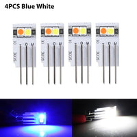 4PC Blue White