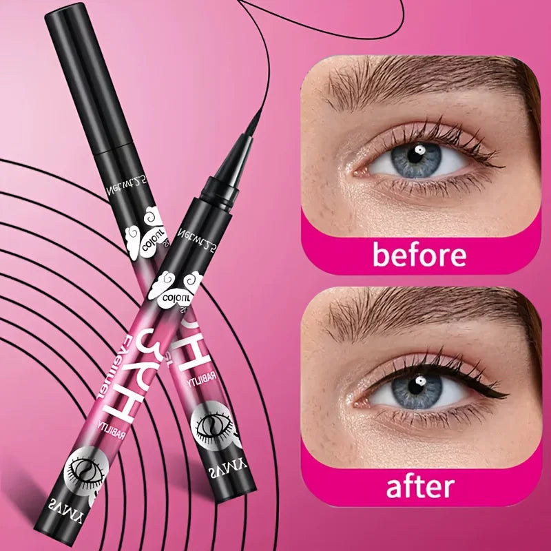 5/10pcs Black waterproof and sweat-proof eyeliner pencil set, long-lasting and non-smudging beginners perfect gift for beginners Beauty Trend Shop