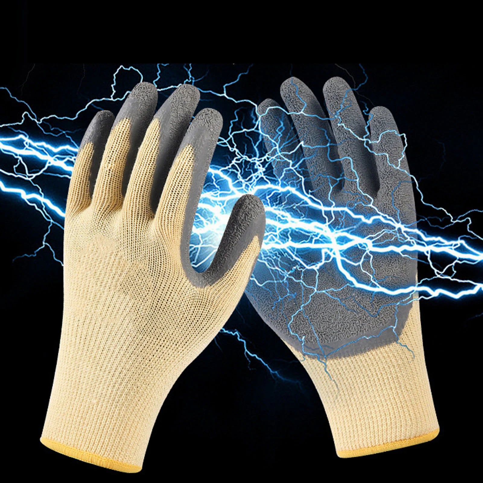 Insulation Work Gloves Flame Retardant 400V Voltage Resistance Rubber Electrician Gloves for Electric Maintenance Beauty World Shop