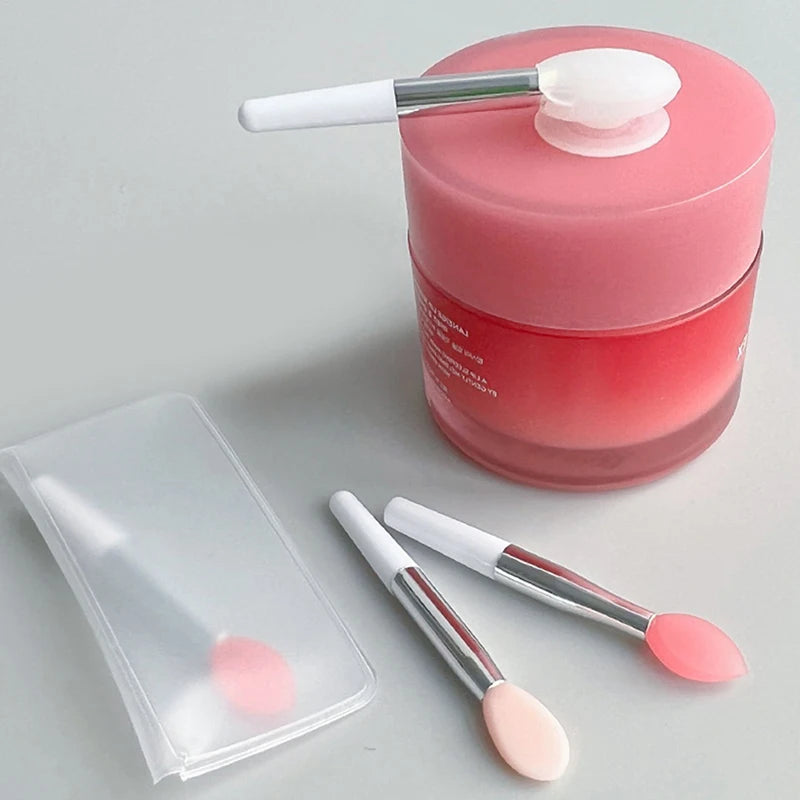 1PC Silicone Lip Balms Lip Mask Brush with Sucker Dust Cover Lipstick Cosmetic Makeup Brushes Lipstick Brush Storage Box Beauty World Shop