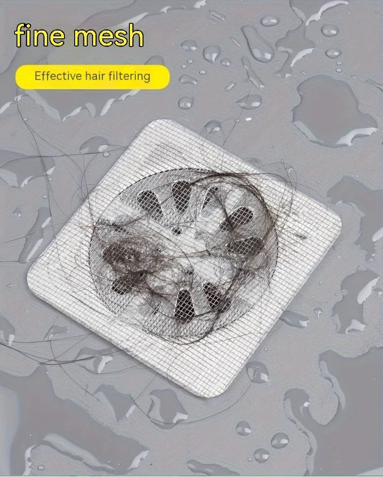 Floor Drain Sticker, Insect-proof Self-adhesive Bathroom Hair Filter Net, Sewer Filter, Kitchen Anti-blocking Mesh Net Beauty World Shop