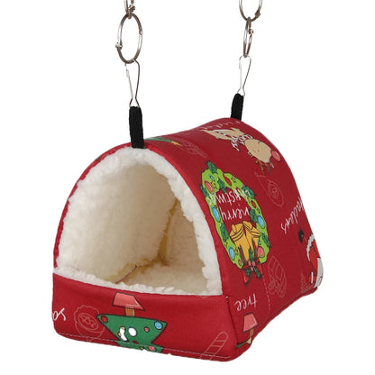 Parrot hammock Hamster Thickening nest Small pet Xuanfeng Bird Peony bird Bird's Nest winter Warm sleeping bag Squirrel