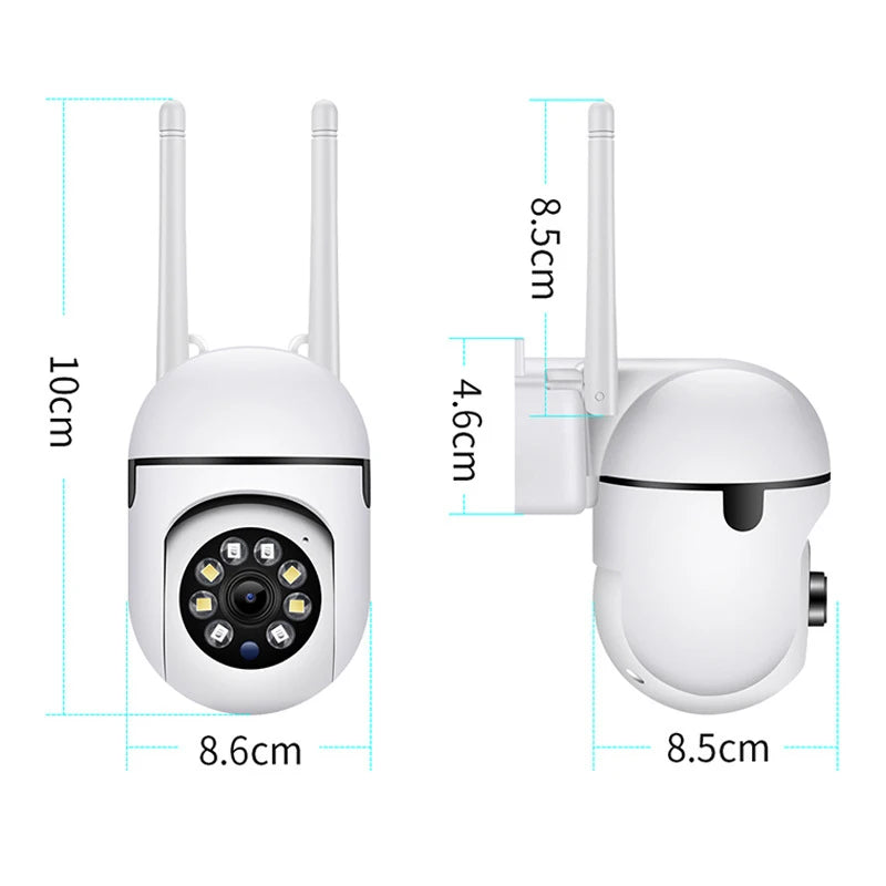 8MP Wifi IP Wireless Security Surveillance PTZ Camera 4X Zoom Cameras Tracking Two-way Audio HD Night Color Cam Beauty World Shop