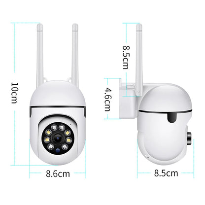 8MP Wifi IP Wireless Security Surveillance PTZ Camera 4X Zoom Cameras Tracking Two-way Audio HD Night Color Cam Beauty World Shop