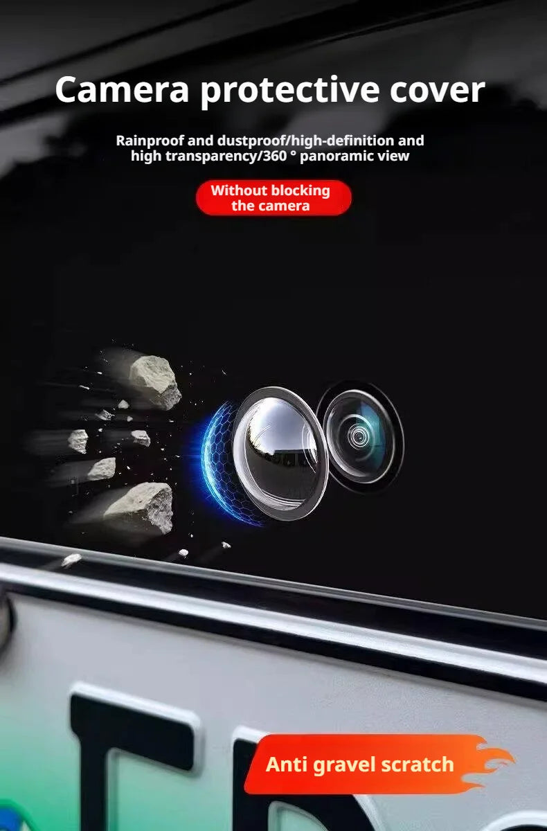 SEAMETAL Car Camera Protective Cover–Rainproof/Dustproof Anti-Gravel Scratch with High Clarity & 360° View HD Transparent Cover Beauty World Shop