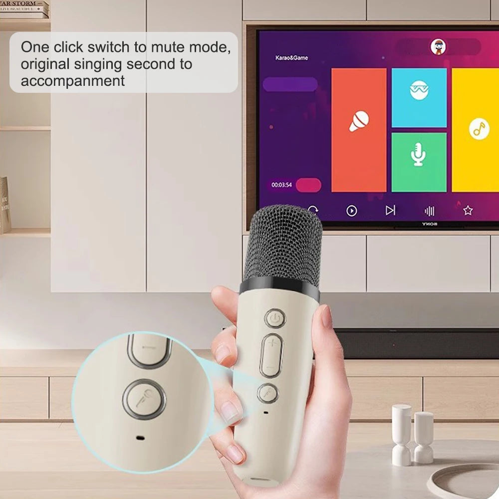 Professional Singing Bluetooth $peaker ColumnSpeaker High-end Ktv Karaoke Microphone Bluetooth Audio Wireless Mic Beauty World Shop