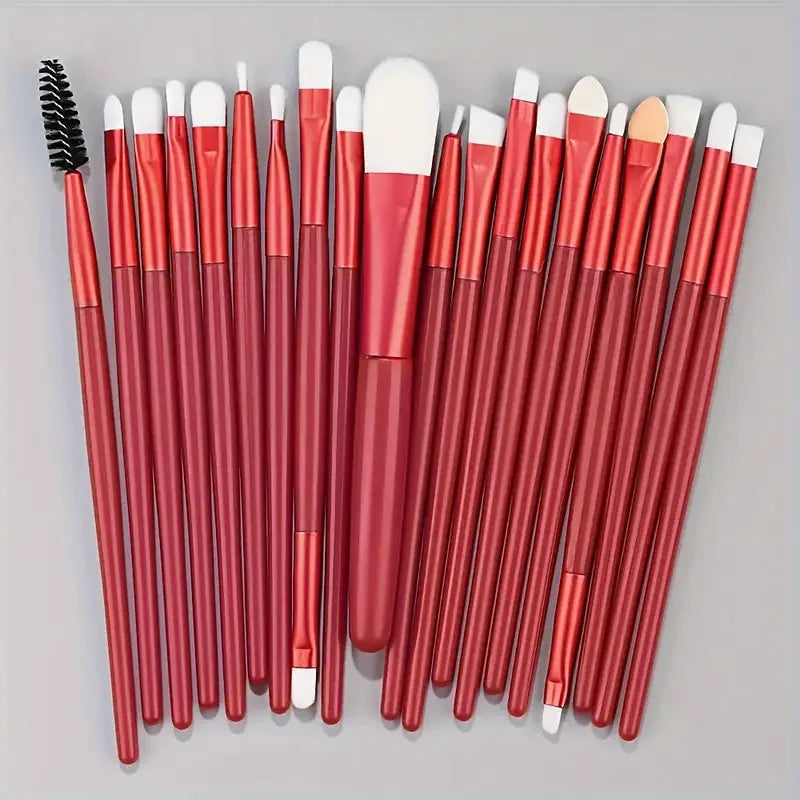 20Pcs Makeup Brush Set Eyeliner Brush Blending Brush Makeup Brushes for Cheeks Eye Cosmetic Foundation Brush Make Up Brushes Set Beauty World Shop