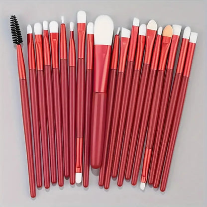 20Pcs Makeup Brush Set Eyeliner Brush Blending Brush Makeup Brushes for Cheeks Eye Cosmetic Foundation Brush Make Up Brushes Set Beauty World Shop