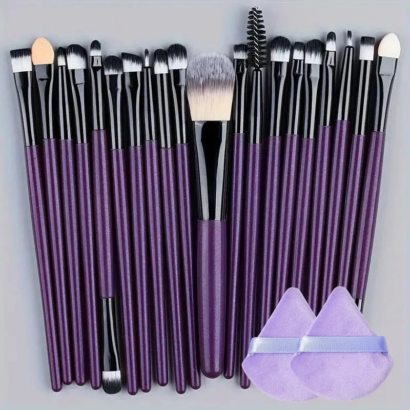 20Pcs Makeup Brush Set Eyeliner Brush Blending Brush Makeup Brushes for Cheeks Eye Cosmetic Foundation Brush Make Up Brushes Set Beauty World Shop