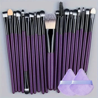 20Pcs Makeup Brush Set Eyeliner Brush Blending Brush Makeup Brushes for Cheeks Eye Cosmetic Foundation Brush Make Up Brushes Set Beauty World Shop