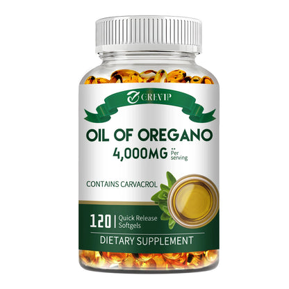 Oil of Oregano - for Digestion, Heart Health, Detoxification and Immune Support - 120 Capsules Beauty World Shop