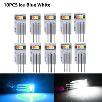 10PC Ice Blue White