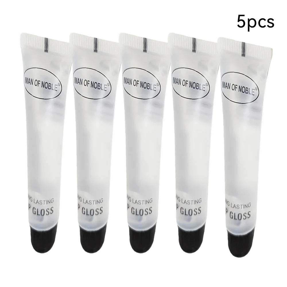 5-Pcs Glossy Finish Lip Gloss, Moisturizing Cream for All skin Types,Non-Sticky Hydrating Lip Oil, Long-Lasting for Dry Lips Beauty Trend Shop