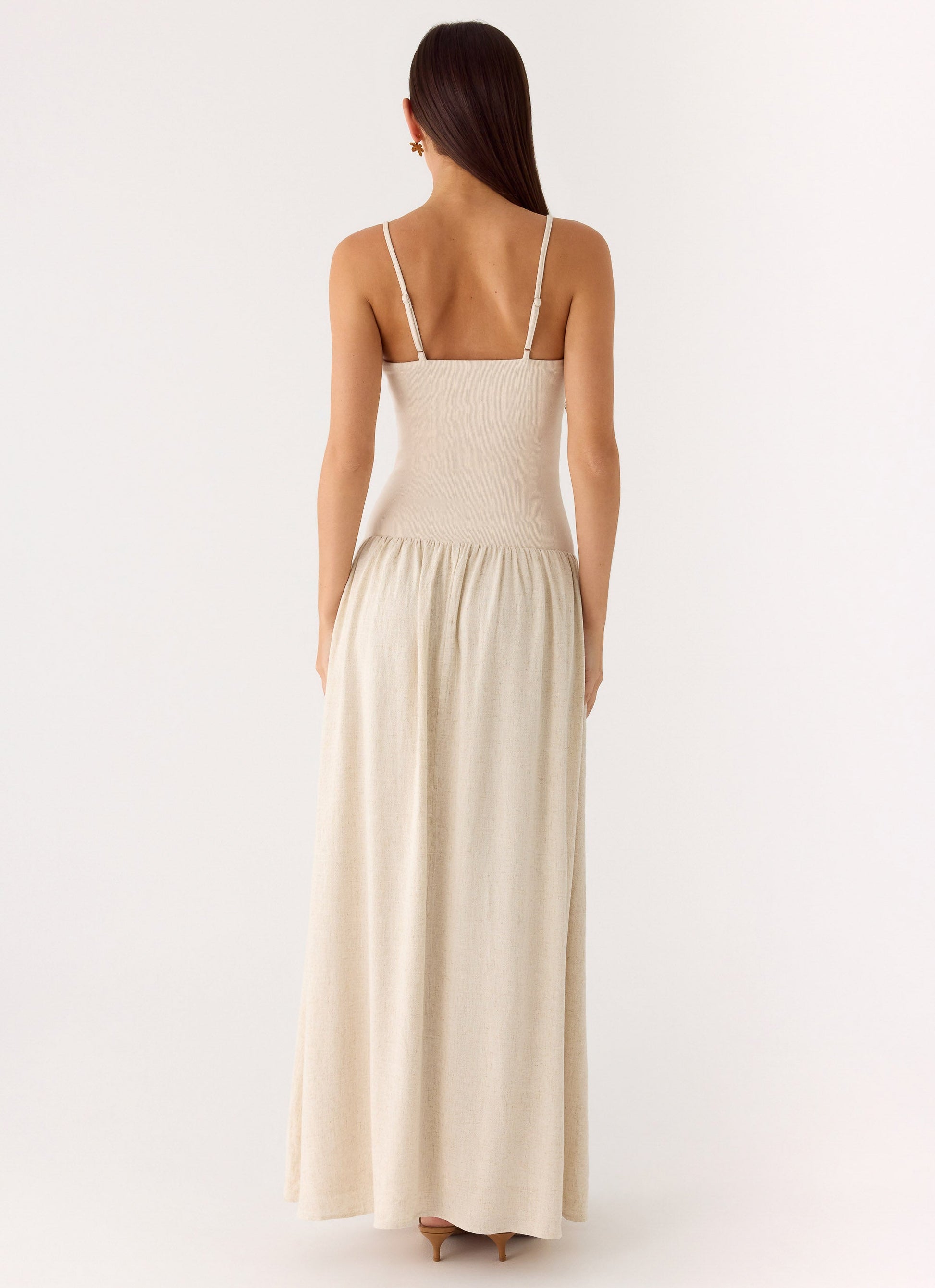 Ali Linen Maxi Dress - Oatmeal Peppermayo Exclusive