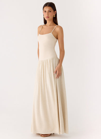 Ali Linen Maxi Dress - Oatmeal Peppermayo Exclusive