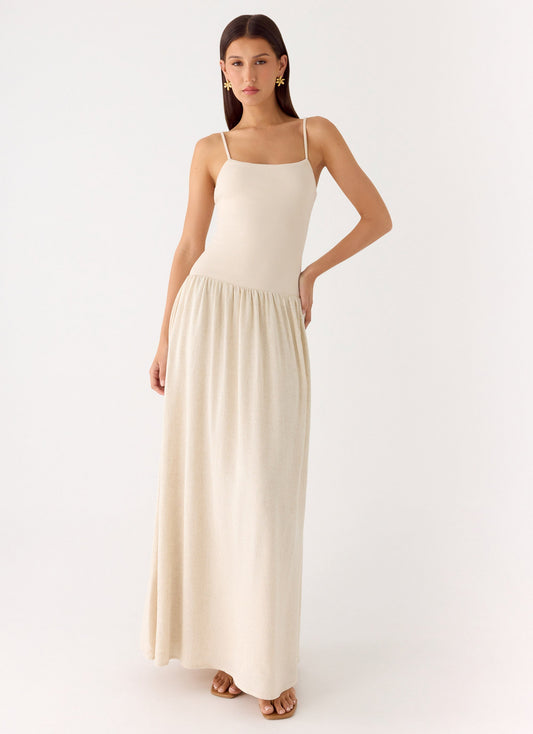 Ali Linen Maxi Dress - Oatmeal Peppermayo Exclusive