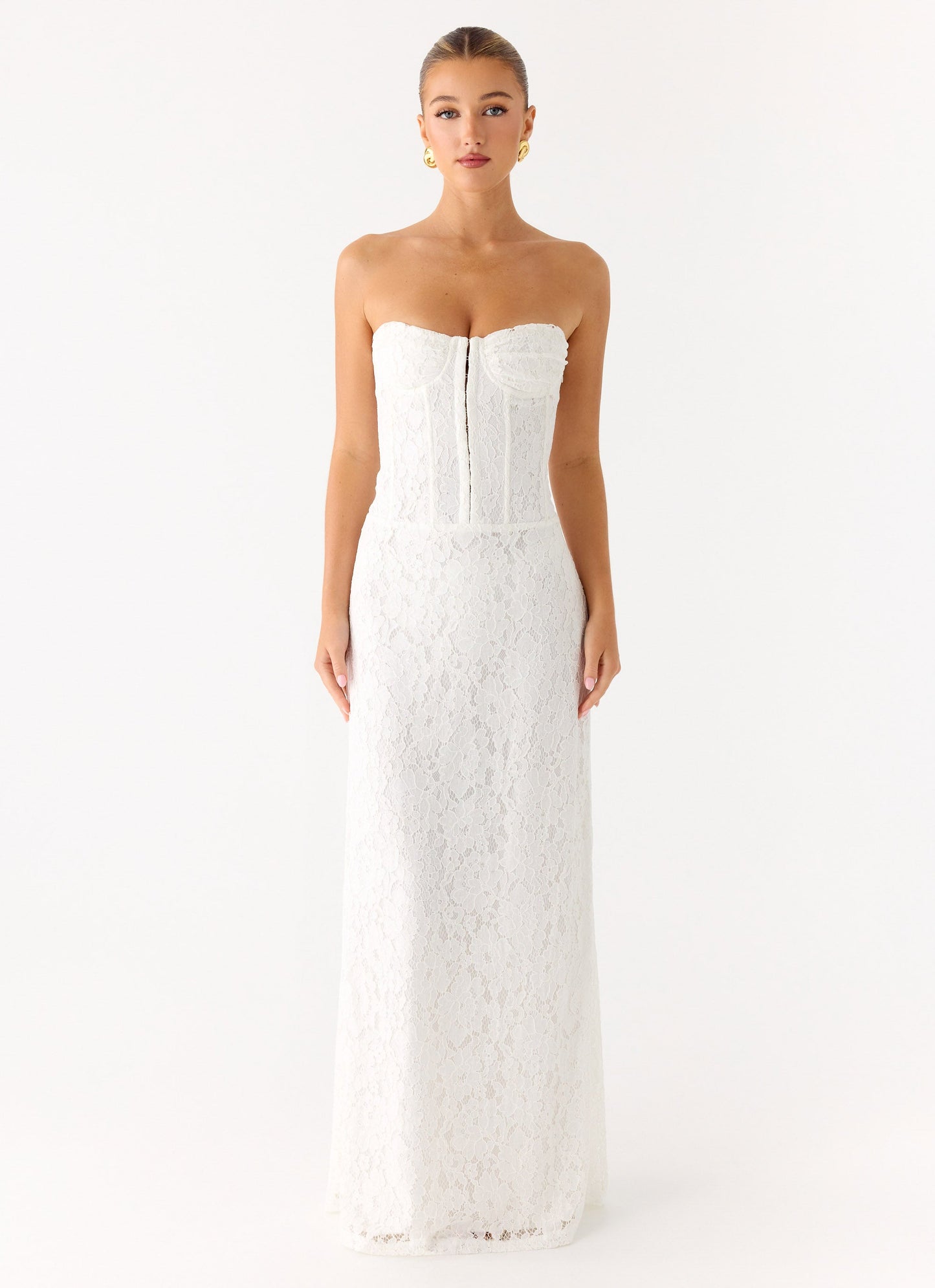 Already Know Lace Maxi Dress - White Peppermayo Exclusive