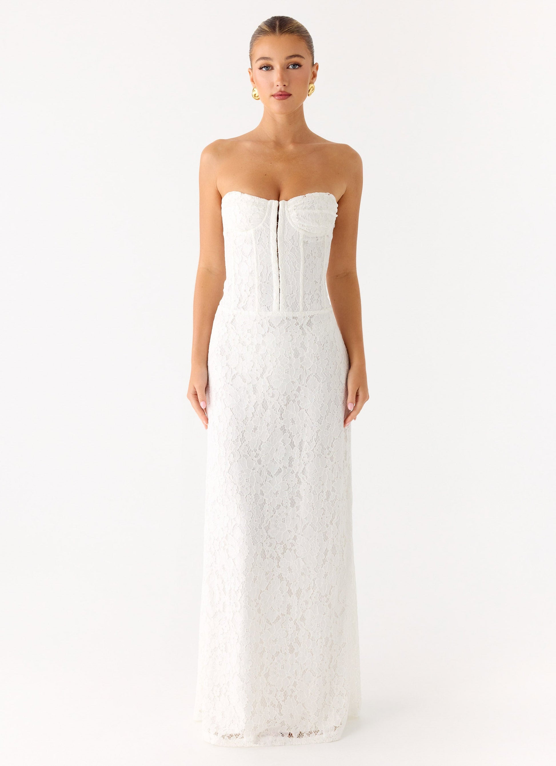 Already Know Lace Maxi Dress - White Peppermayo Exclusive