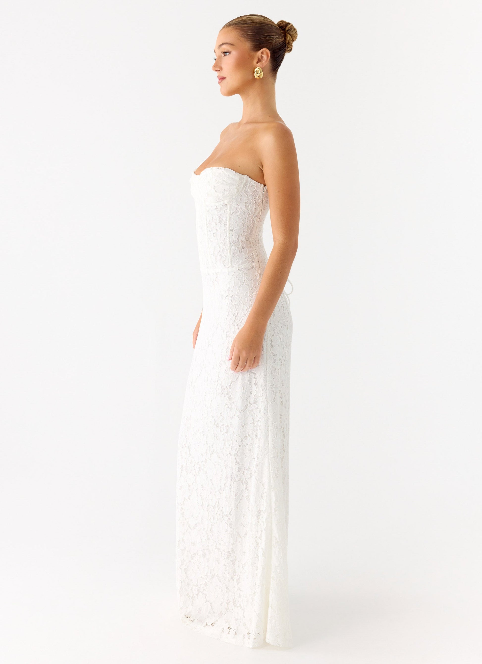 Already Know Lace Maxi Dress - White Peppermayo Exclusive