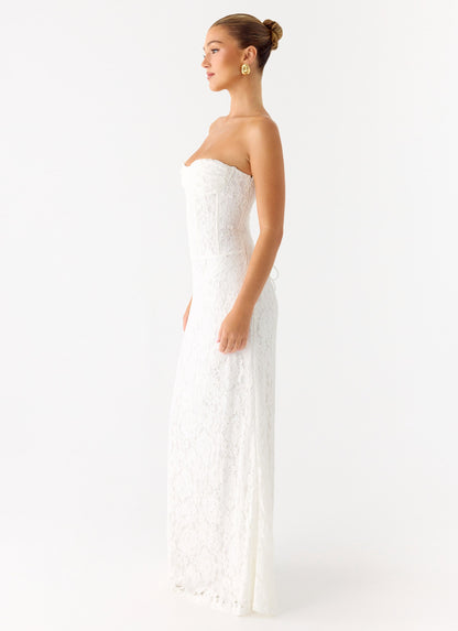 Already Know Lace Maxi Dress - White Peppermayo Exclusive