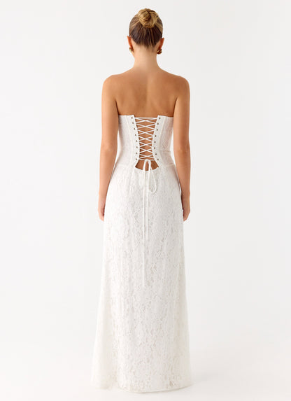 Already Know Lace Maxi Dress - White Peppermayo Exclusive