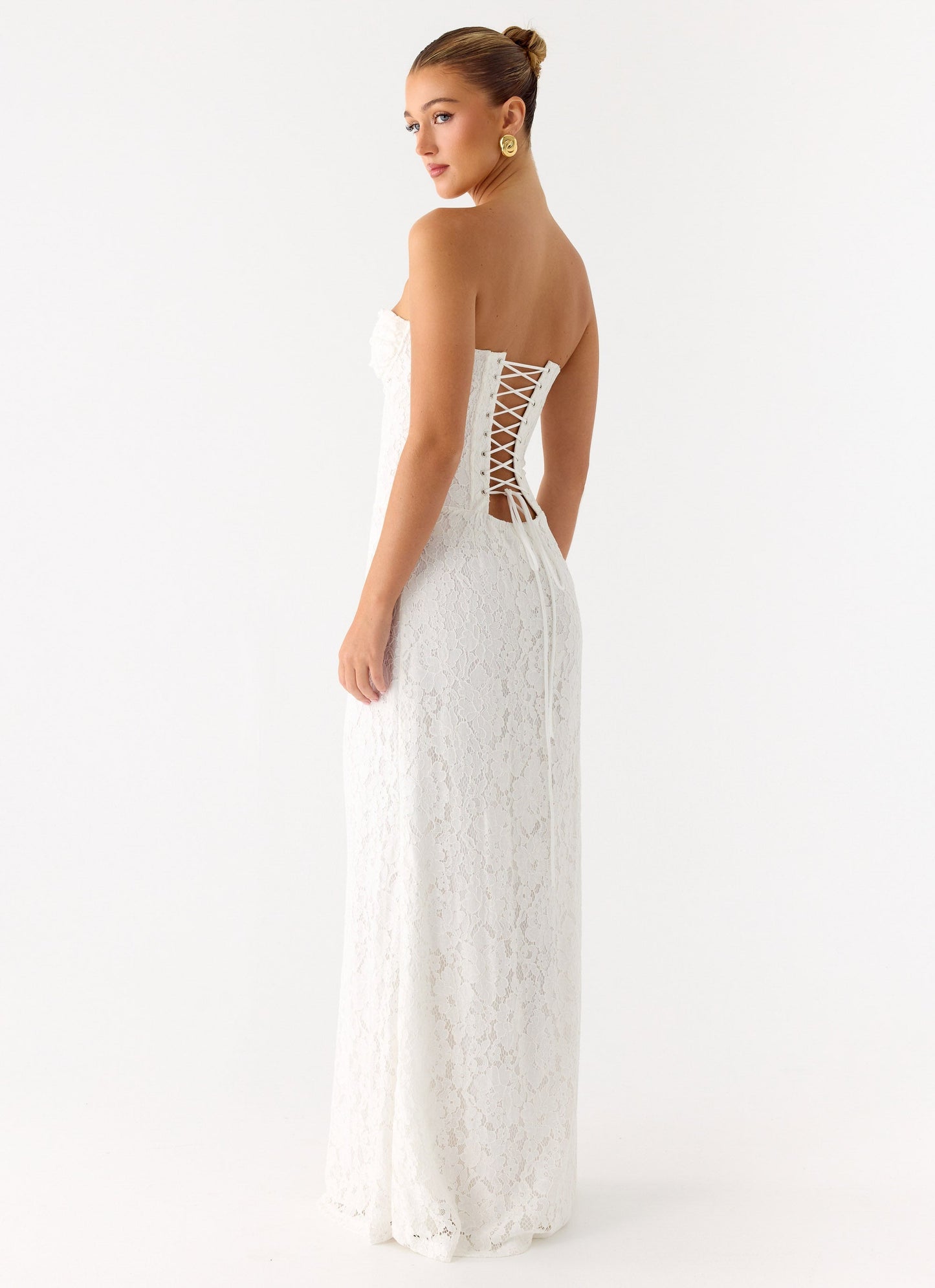 Already Know Lace Maxi Dress - White Peppermayo Exclusive