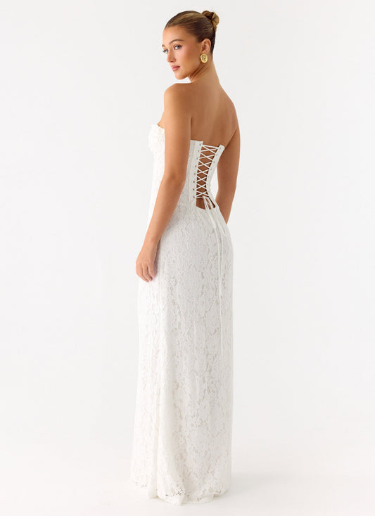 Already Know Lace Maxi Dress - White Peppermayo Exclusive