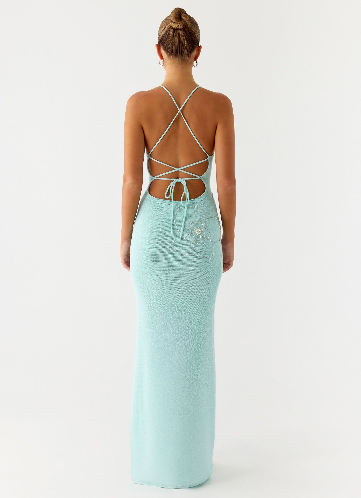 Amaya Knit Maxi Dress - Aqua Peppermayo Exclusive